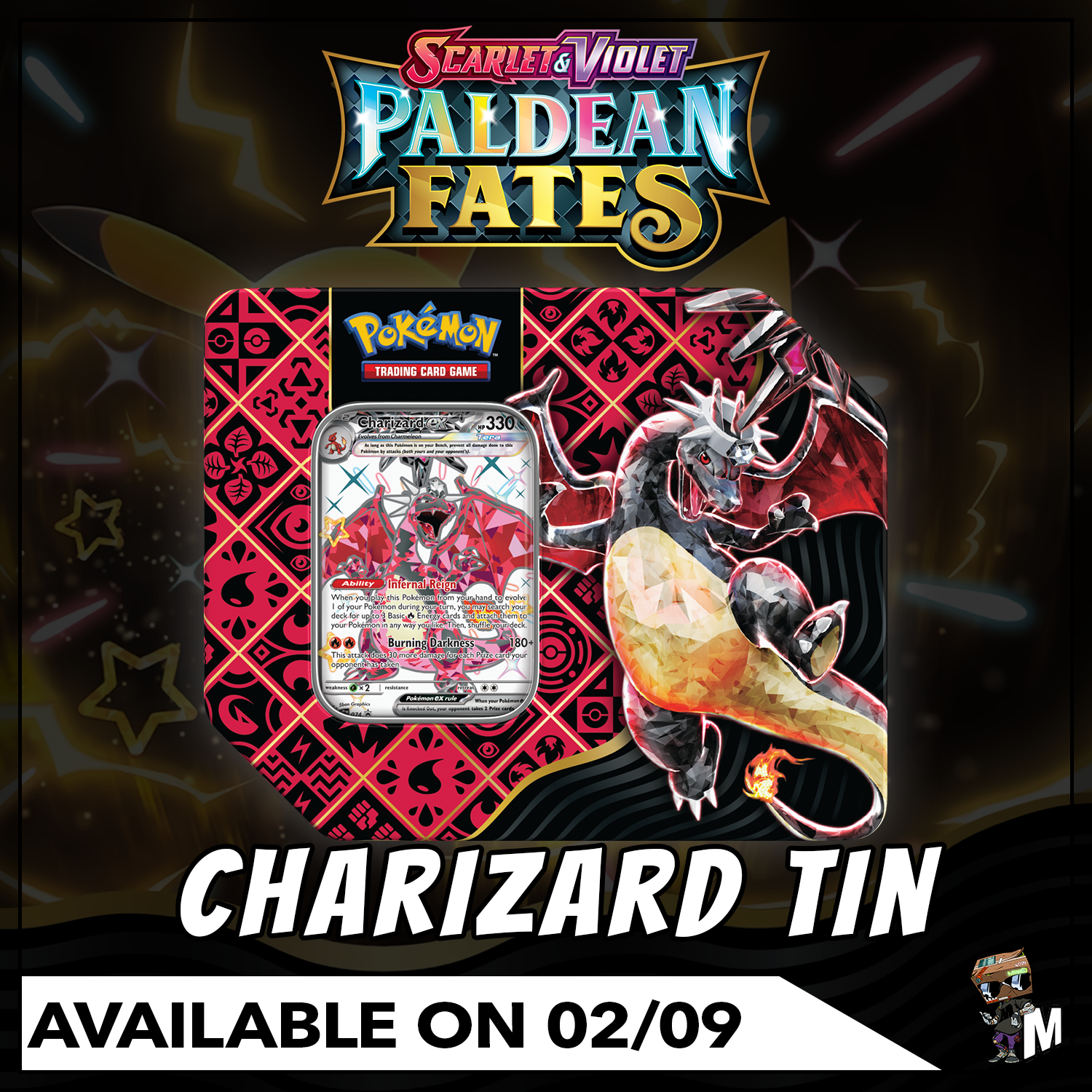Paldean Fates Ex Tin/Premium Collection/Mini Tin Pre-Order - Paladin Cards