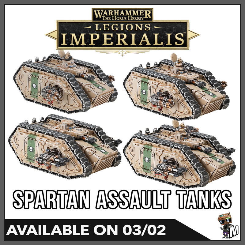 [Pre-Order] Spartan Assault Tanks - Legions Imperialis Warhammer The Horus Heresy