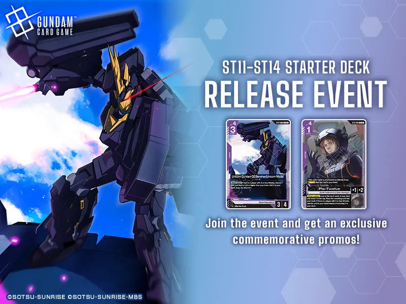 [Pre-register] Gundam Card Game - ST11 - ST14 Release Event September 28th 4:30PM Start