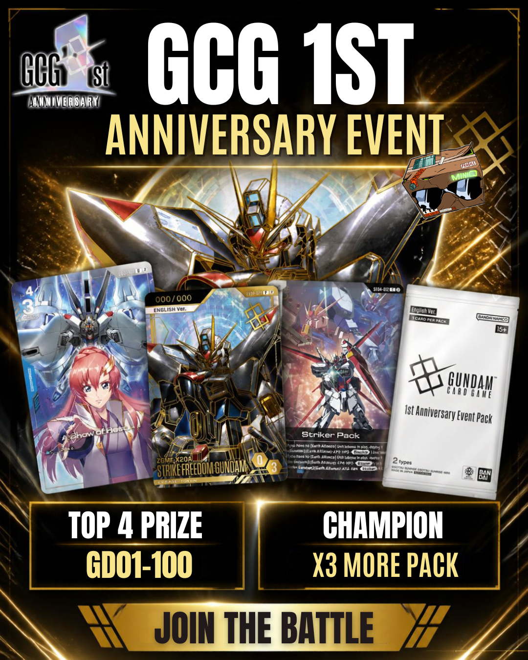 [Pre-Register] Gundam Card Game - 1st Anniversary Event October 2nd 4:30PM START