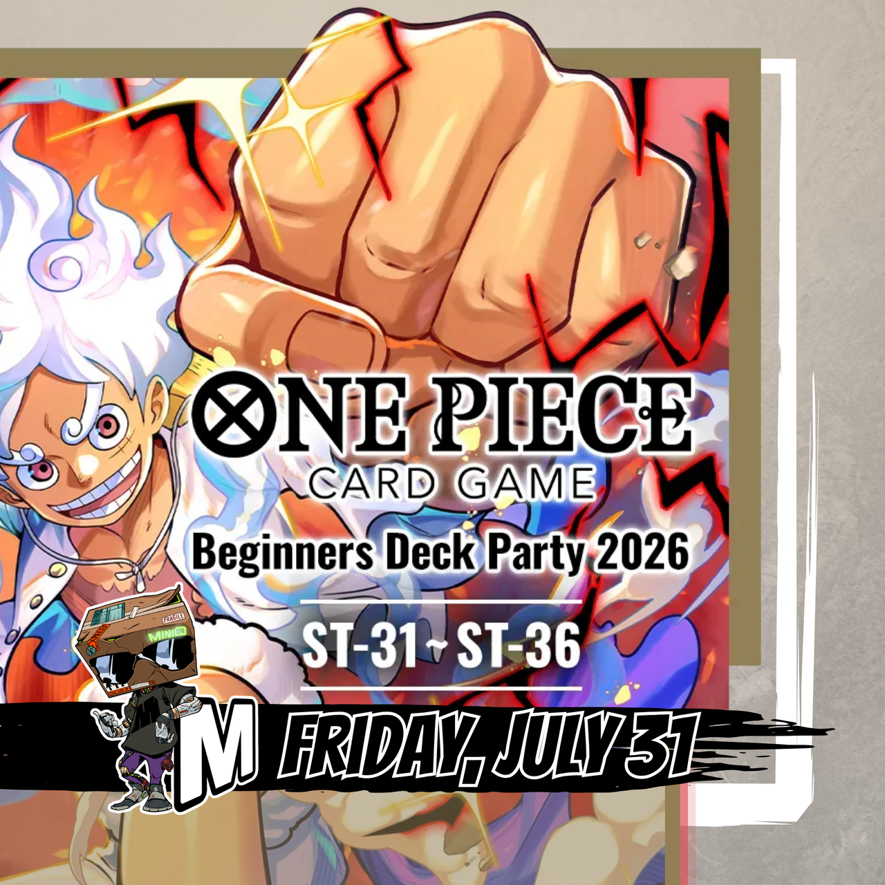[Pre-Register] One Piece Beginners Deck Event ST31 - ST36 7/31/26
