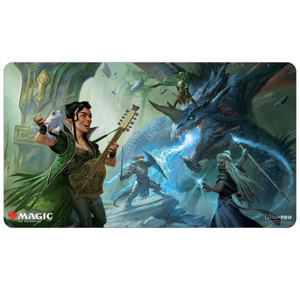 The Party Fighting Blue Dragon (D&D - Adventures in the Forgotten Realms) - Ultra Pro Playmat