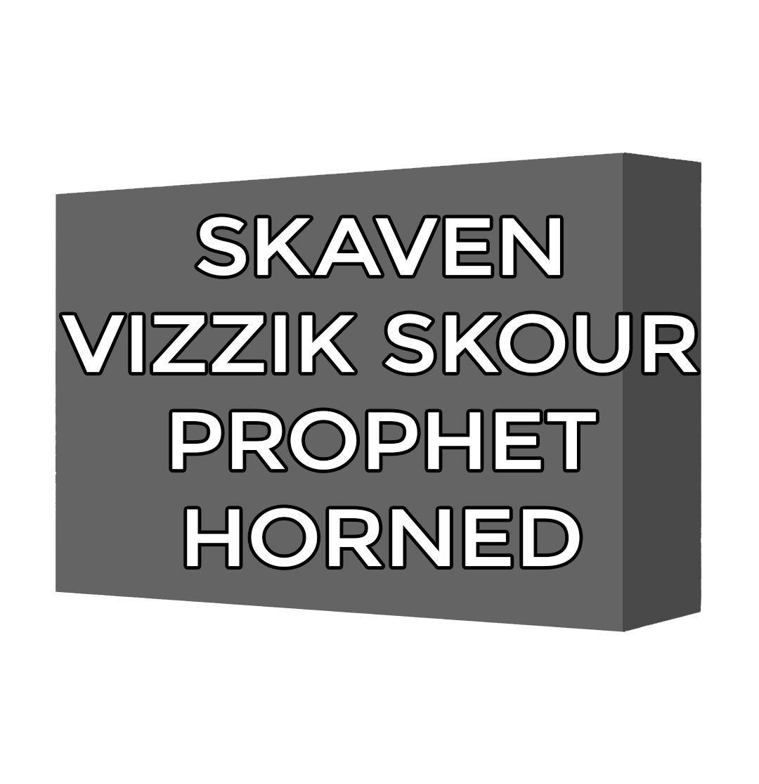 [Pre-Order] Skaven Vizzik Skour Prophet Horned Rat - Warhammer 40k